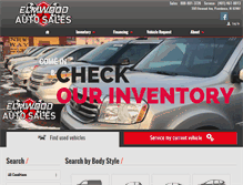 Tablet Screenshot of elmwoodautosalesri.com